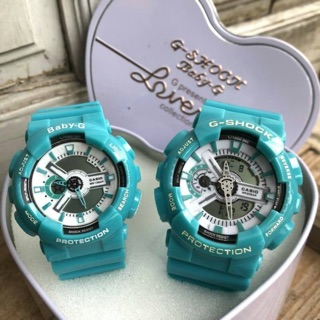 💕G shock &amp; Baby G💕Setคู่รัก💖พร้อมกล่องหัวใจ💖