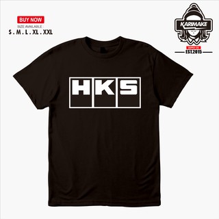 เสื้อยืด พิมพ์ลายโลโก้ Hks Racing Karimake สําหรับยานยนต์