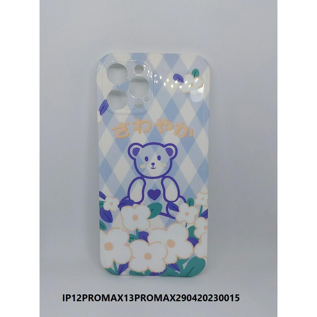 [จํากัดในร้านค้า] เคส IP 12 PRO MAX 13 PRO MAX สําหรับการใช้งานทั่วไปของหมีสีม่วง