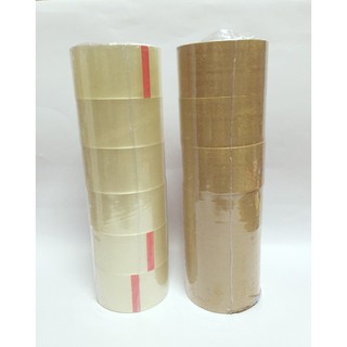 เทปกาว เทปโอพีพี OPP TAPE เทปปิดลัง 2"x45 หลา ( 6 ม้วน/แถว )