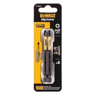 DEWALT ดอกไขควง PH2 FLEXTORQ ขนาด 89 มม 2 ชิ้น รุ่น DT70567T-QZ
