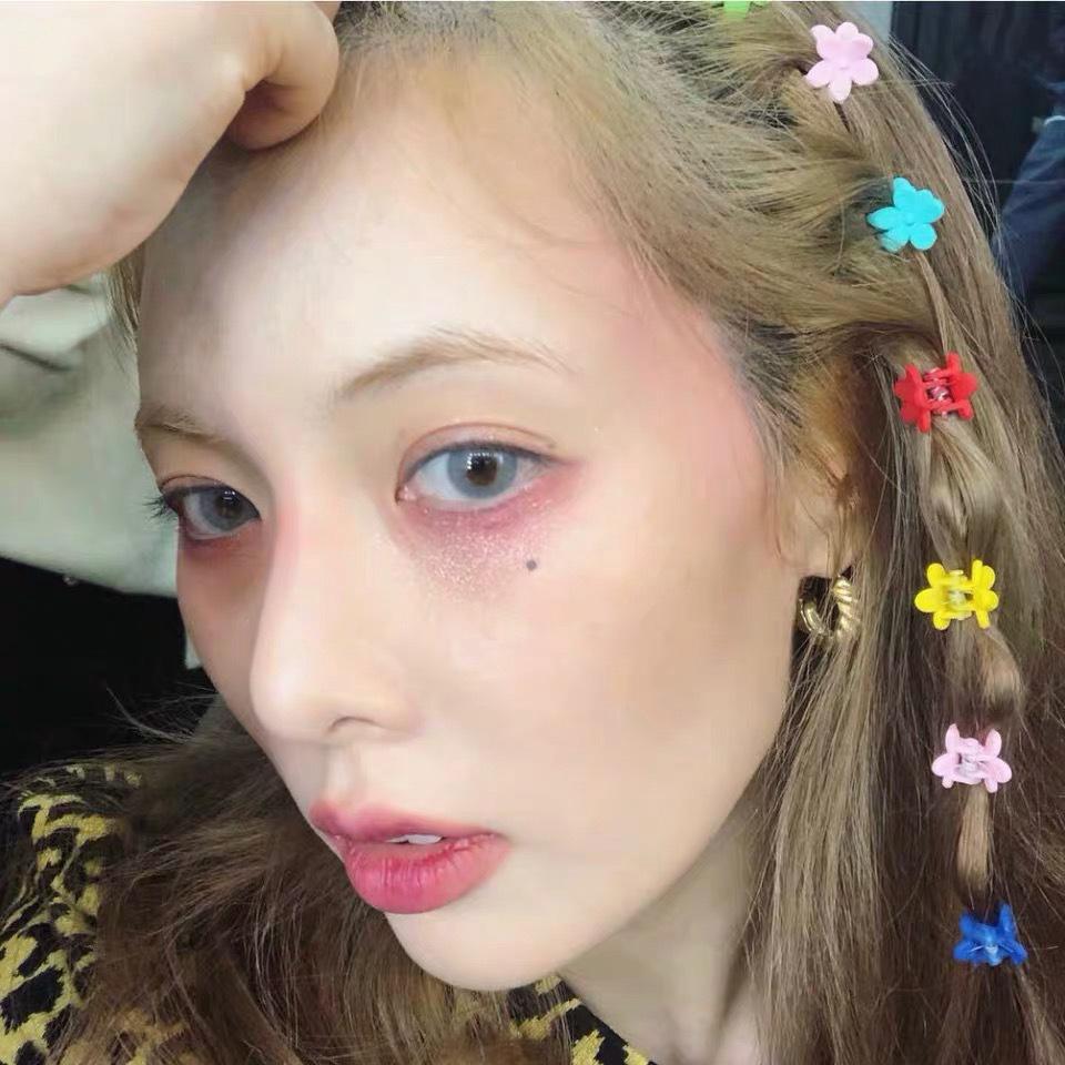 Ins Hyuna กิ๊บติดผม ลายดอกไม้ น่ารักมาก หวานแหวว กิ๊บด้านข้าง เครื่องประดับผม สไตล์เกาหลี 10 ชิ้น ต่อชุด