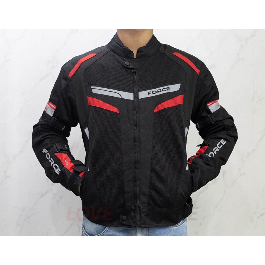 Force Jacket Air-Road Black Red