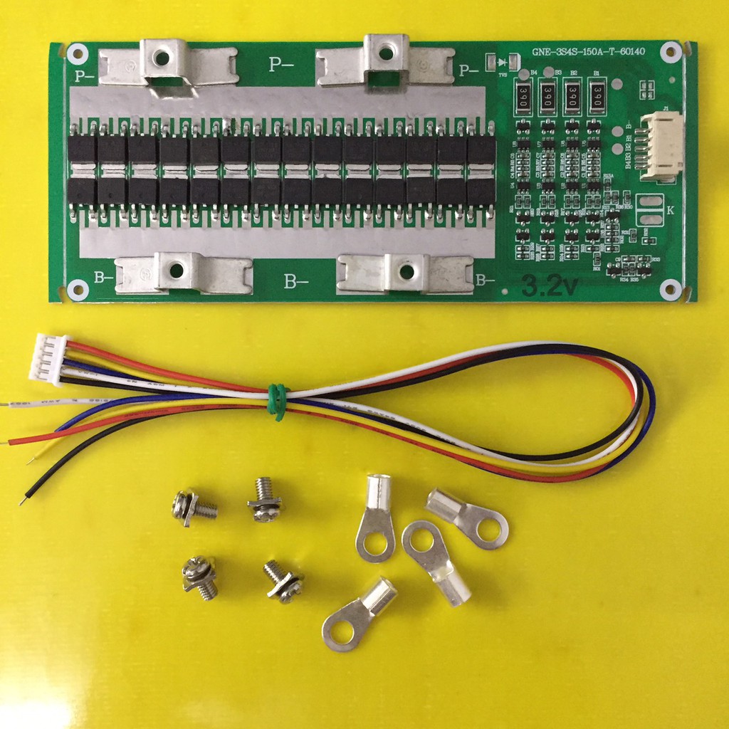 BMS 3.2V4S 150A peak 450A สำหรับสตาร์ทรถยนต์ LiFePO4 3.2V for Car Start