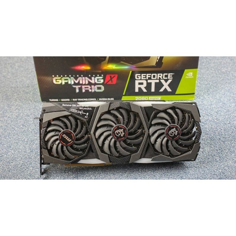 [มือ2] MSI RTX 2080 Super Gaming X Trio การ์ดจอ Nvidia Geforce RTX2080Super RTX2080S RTX2080 Super กราฟฟิกการ์ด vga