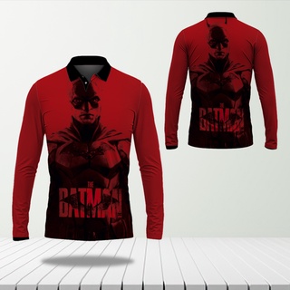 เสื้อเชิ้ตแขนยาว คอปก พิมพ์ลายธีมแบทแมน Mainamedia - The Batman 2022
