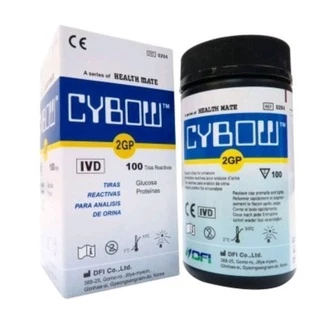 URINE STRIP 2GP ที่ตรวจ ชุดตรวจCYBOWแผ่นตรวจเบา.หวาน ตรวจโปรตีนในปัสสาวะ​ แถบตรวจน้ำตาล
