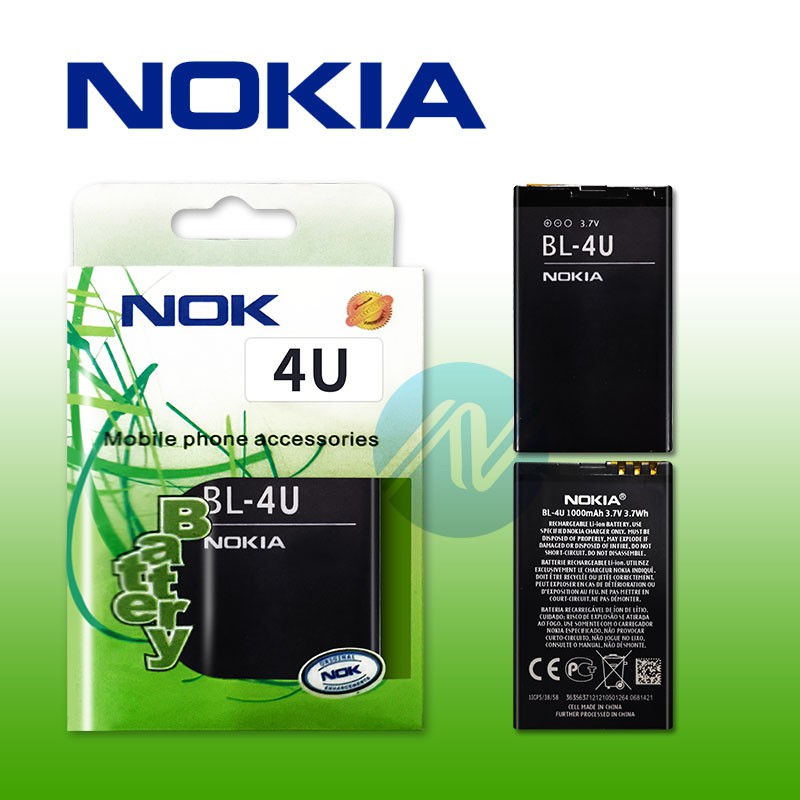 แบตเตอรี่ Nokia 3120 Asha​ 311​ BL-4U Nokia 4U Battery Nokia 3120 BL-4U Nokia 4U มีคุณภาพดี งานแท้ บ