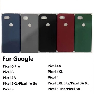 เคสโทรศัพท์มือถือ Tpu แบบบางพิเศษสําหรับ Google Pixel 6 5 5A 4 4A 3 3A Xl Pro Lite 5g