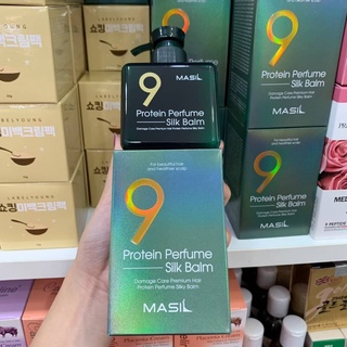 Masil 9 Protein perfume Silk balm - 180ml โปรตีนบำรุงผมไม่ต้องล้างออก [แท้100%/พร้อมส่ง]