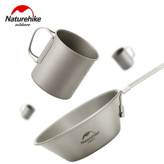 แก้วไทเทเนียม Naturehike Titanium Cup แก้วแค้มปิ้ง เดินป่า รุ่น 20CJ (ชิ้นละ)