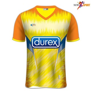 [ลด 15% ใส่โค้ด NEWS375] เสื้อกีฬาพิมพ์ลาย ABBA รุ่น V001 พร้อมโลโก้ Durex