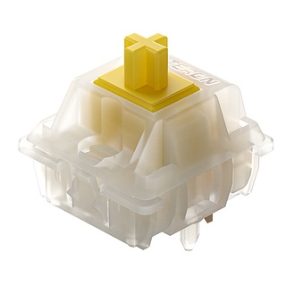 [Linear] Gateron Milky Yellow Pro Linear Switches x1 สวิทช์จังหวะเดียวสีเหลือง มีการ Factory Lubed มาแล้วบาง ๆ จากโรงงาน