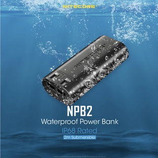 NITECORE NPB2 10000MAh QC3.0เอาต์พุต IP68 Rated Waterproof Power Bank/โทรศัพท์มือถือ Charger ได้รับการรับรองโดย CE &amp; FCC