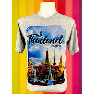 ส่งฟรี​ We love Thailand เสื้อยืดผ้าทีเคเนื้อหนานุ่ม พิมพ์ลายไทยแลนด์ ลายที่ 10 ลายพิมพ์คมชัด ไซส์ครบ ไทยเที่ยวไทย