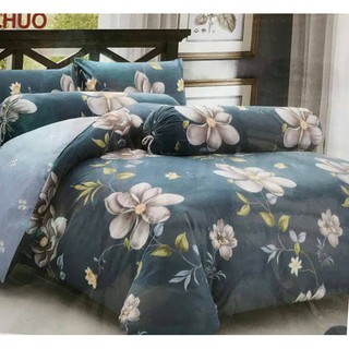 #สินค้าพร้อมส่ง#ชุดผ้าปูที่นอนขนาด 6ฟุต 5ชิ้น(ไม่มีนวม)