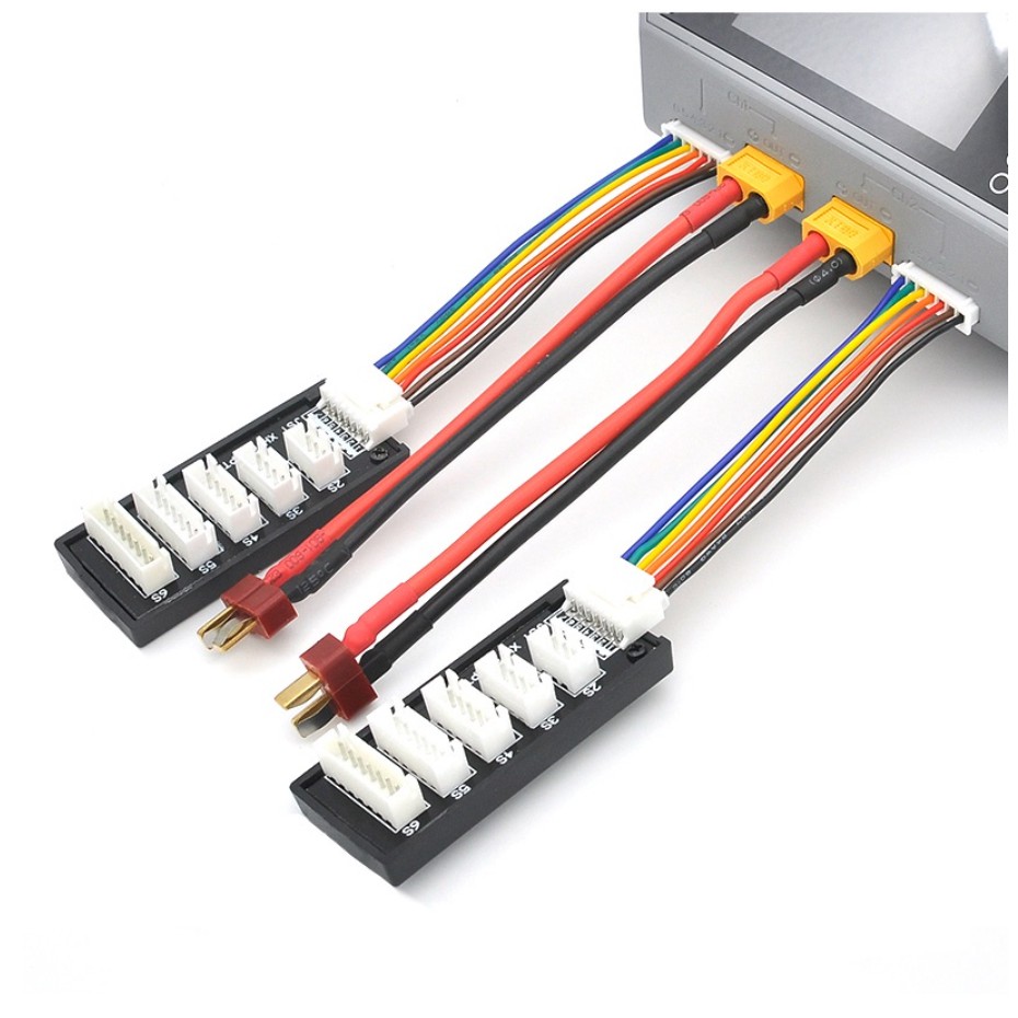 2pcs XT60/XT30/JST/T ปลั๊กชาร์จ + 2pcs JST-XH Balance สําหรับ ISDT D2 P10 P20 Hota D6 P6 ToolkitRC M6D Balance Charger