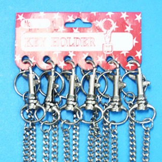 พวงกุญแจก้ามปูมีโซ่ no:043 (6 ชิ้น),  Hook keychains with shackles no:043 (6 pieces)