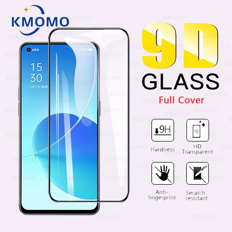 ฟิล์มกระจก แบบเต็มจอ 9D Oppo Reno 8 Pro 5G 8z 7 SE 7z 6 6z 5 4 4G 3 Ace 2F 10x Zoom รุ่นกาวเต็มแผ่น อย่างดี