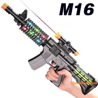ปืนของเล่น ปืนM16 มีเสียงมีไฟ กระบอกใหญ่ ของเล่น สำหรับเด็ก มีสินค้าพร้อมจัดส่ง