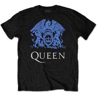 【🔥🔥】เสื้อยืดลำลอง แขนสั้น คอกลม พิมพ์ลายกราฟฟิก Queen สีฟ้า