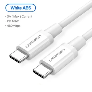 Ugreen 60W USB C เป็น Type-C สายชาร์จข้อมูล ชาร์จเร็ว สําหรับ Samsung Macbook HUAWEI