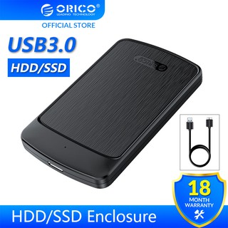 Orico กล่องเคสฮาร์ดดิสก์ HDD SSD 2.5 นิ้ว USB3.0 สำหรับแล็ปท็อป (ไม่รวม HDD)（ 0U3)