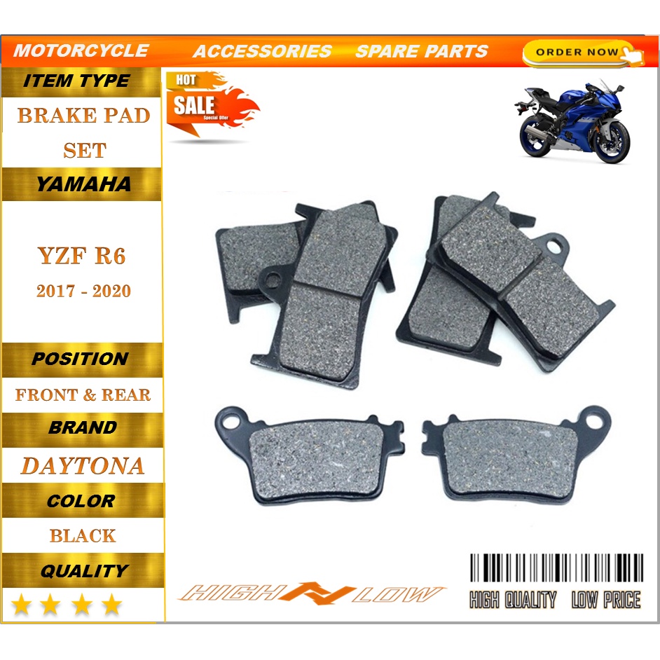 YAMAHA YZF R6 17-20 ผ้าเบรค STREET BIKE คุณภาพสูงสุด