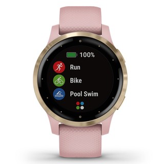 สมาร์ทวอทช์ นาฬิกาอัจฉริยะ GARMIN VIVOACTIVE 4S LIGHT GOLD/PINK สมาร์ทวอทช์ กีฬาและฟิตเนส SMARTWATCH GARMIN VIVOACTIVE 4