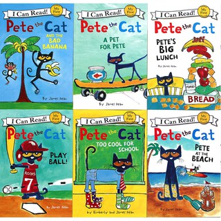 i can read Pete the Cat 6เล่ม หนังสือหัดอ่านภาษาอังกฤษ