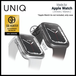 Uniq เคสนาฬิกาข้อมือ แบบใส สําหรับ Apple Watch Series 7 ( 41 มม. / 45 มม. ) 2 ชิ้น