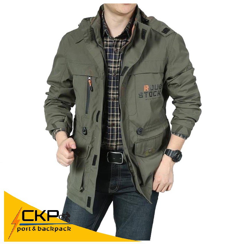 adventure jacket rough stock afs เสื้อกันหนาวกันลมฝน สไตล์ลุยๆ มี