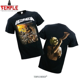 เสื้อยืด พิมพ์ลาย Helloween Band Walls of Jericho สําหรับผู้ชาย