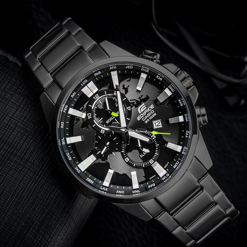 นาฬิกาคาสิโอ EDIFICE รุ่น EFR-303BK-1A กันน้ำ รับประกัน 1 ปี