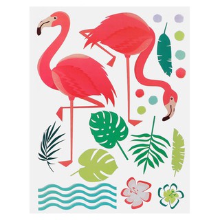 สติ๊กเกอร์ สติ๊กเกอร์ลอกน้ำ DIY HOME LIVING STYLE FLAMINGO 34X47 ซม. วอลเปเปอร์ สติ๊กเกอร์ เฟอร์นิเจอร์ ของแต่งบ้าน DIY