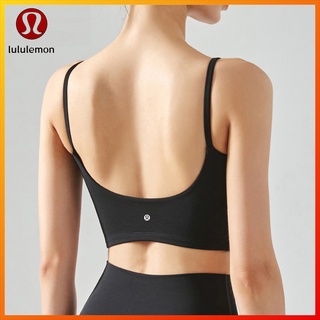 Lululemon  สปอร์ตบราเซ็กซี่ โชว์หลัง กันกระแทก สําหรับออกกําลังกาย เล่นโยคะ DSB316