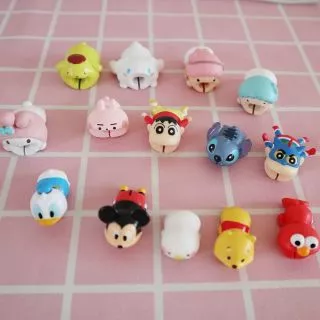Supercase🧸 Cable bite วัสดุโมเดล รวมลายหายาก ตัวถนอมสายชาร์จ ตัวงับสาย Figure Model