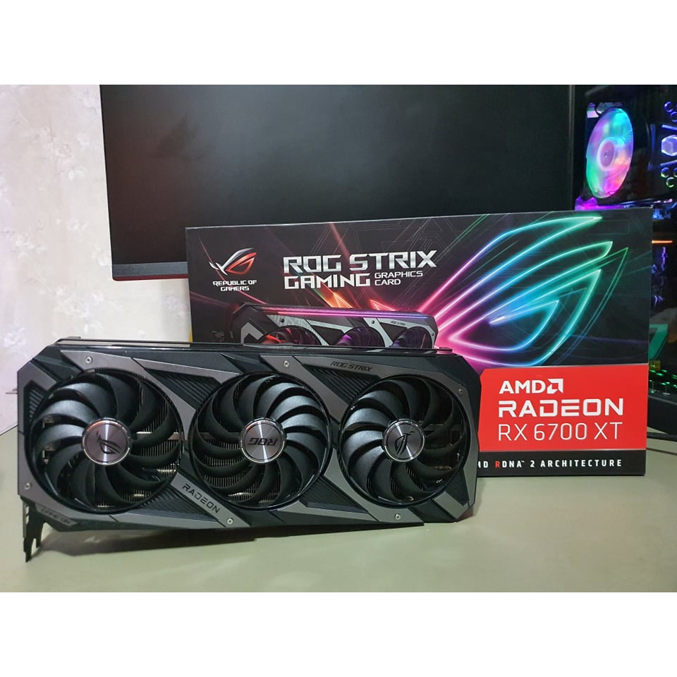 VGA การ์ดจอ AMD RADEON ASUS ROG STRIX RX 6700 XT