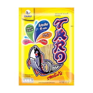 [แพ็ค 3] TARO ทาโร ขนมปลาเส้น ขนาด 20 บาท รสเข้มข้น 20ก.