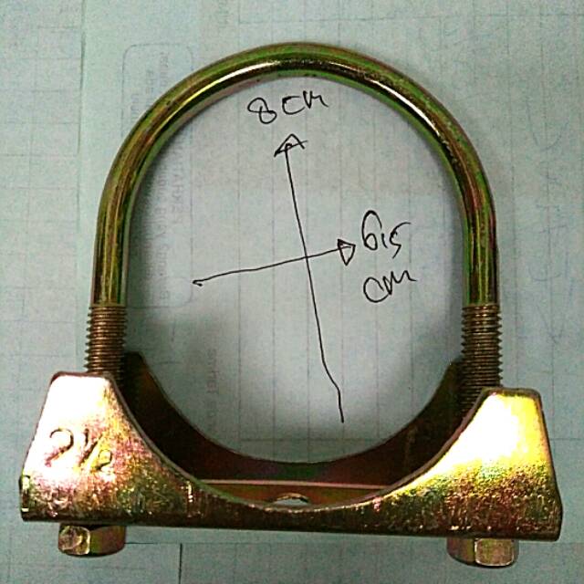 EXHAUST CLAMP/U GLUE ขนาด 2.5IN