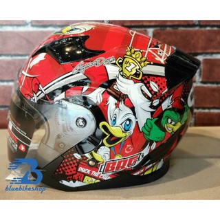 หมวกกันน็อค BRG Helmet Open Face Model: BR-20 รุ่นใหม่ล่าสุด!! ลาย Duck Champion