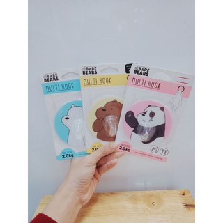 ตะขอแขวน 006 Moshi ลายหมี bear bare ลิขสิทธ์แท้ multi hook