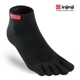 Injinji ถุงเท้ากีฬา แยกนิ้ว SPORT OW MICRO BLACK รุ่นข้อสั้น สีดำ ของแท้