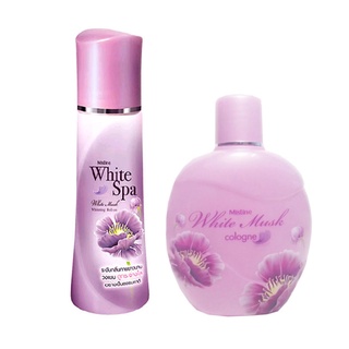 Mistine White Musk Whitening Roll-on and Cologne มิสทีน ไวท์มัสก์ ไวท์เทนนิ่ง โรลออน ลูกกลิ้งระงับกลิ่นกาย และ โคโลน