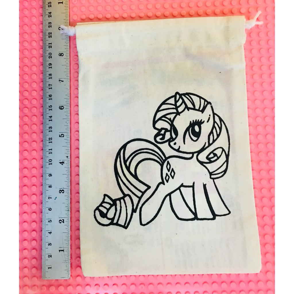 ถุงผ้าดิบ ระบายสี ลายการ์ตูน เพ้นท์ถุงผ้า 3 - Eco Bag No color 3