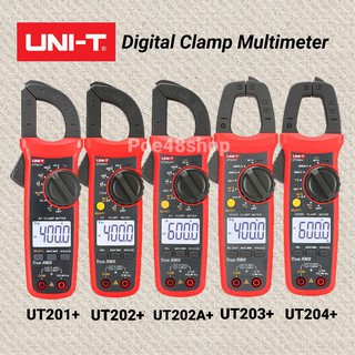 UNI-T ดิจิตอลแคลมป์มิเตอร์ รุ่น UT201+ UT202+ UT202A+ UT203+ UT204+ Digital Clamp Meter True RMS คลิปแอมป์ NCVTest