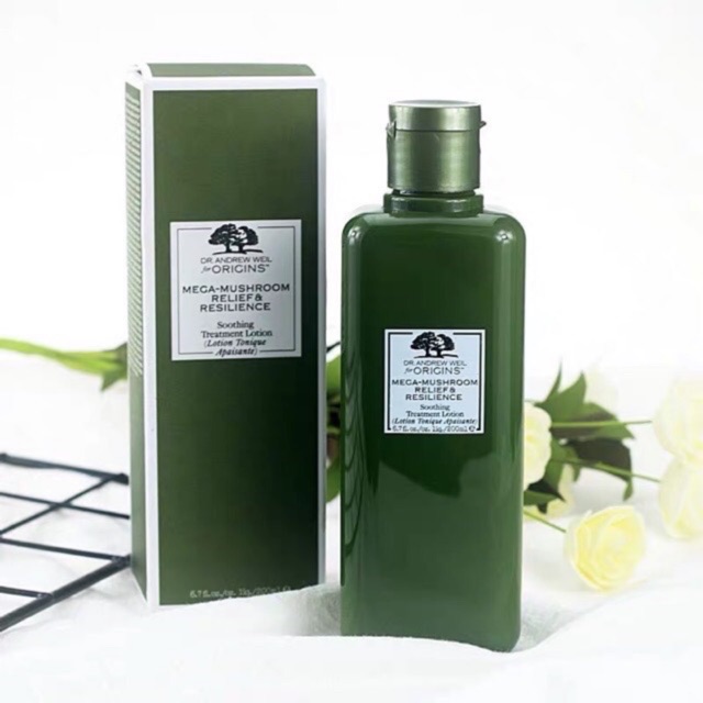 สูตรใหม่ !! Origins MegaMushroom Skin Relief & Resilience Soothing Treatment Lotion 200ml