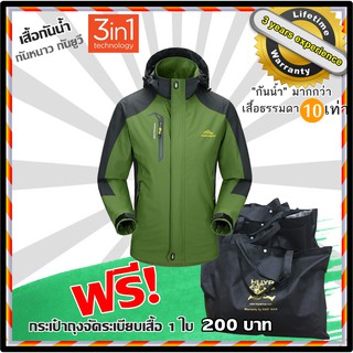 เสื้อกันน้ำ กันลมกันฝนกันหนาว  กันน้ำมากกว่าเสื้อธรรมดา 10 เท่า!!  รุ่น WATERPROOF JACKET  แจ็คเก็ตกันฝนขี่มอเตอร์ไซค์