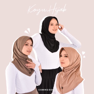 เสื้อกีฬาแขนสั้น ลายทีม Koyu Hijab Bergo พรีเมี่ยม