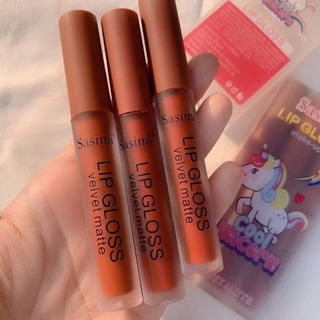 (มีCOD) ของแท้/ถูก🔥เซ็ตลิปยูนิคอร์น Sasimi Lip Gloss Make-up Cool Unicorn Velvet Matte 1 กล่อง 3 แท่ง